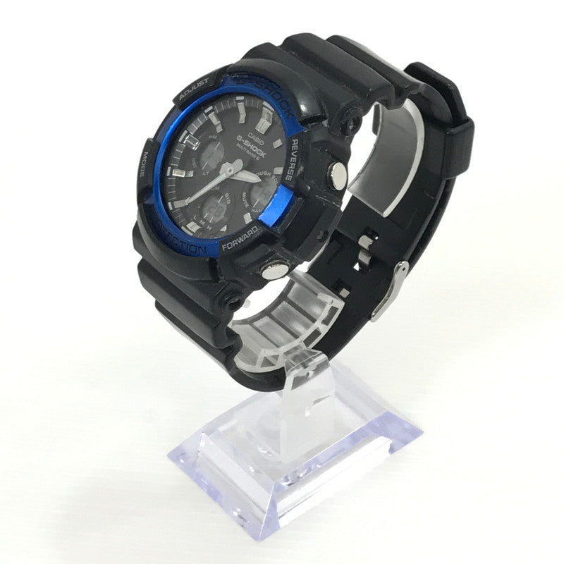 【中古品】【メンズ】 G-SHOCK ジーショック ANALOG-DIGITAL GAW-100B-1A2JF アナログデジタル タフソーラー 腕時計 196-250112-hi-35-tag カラー：ブラック/ブルー 万代Net店