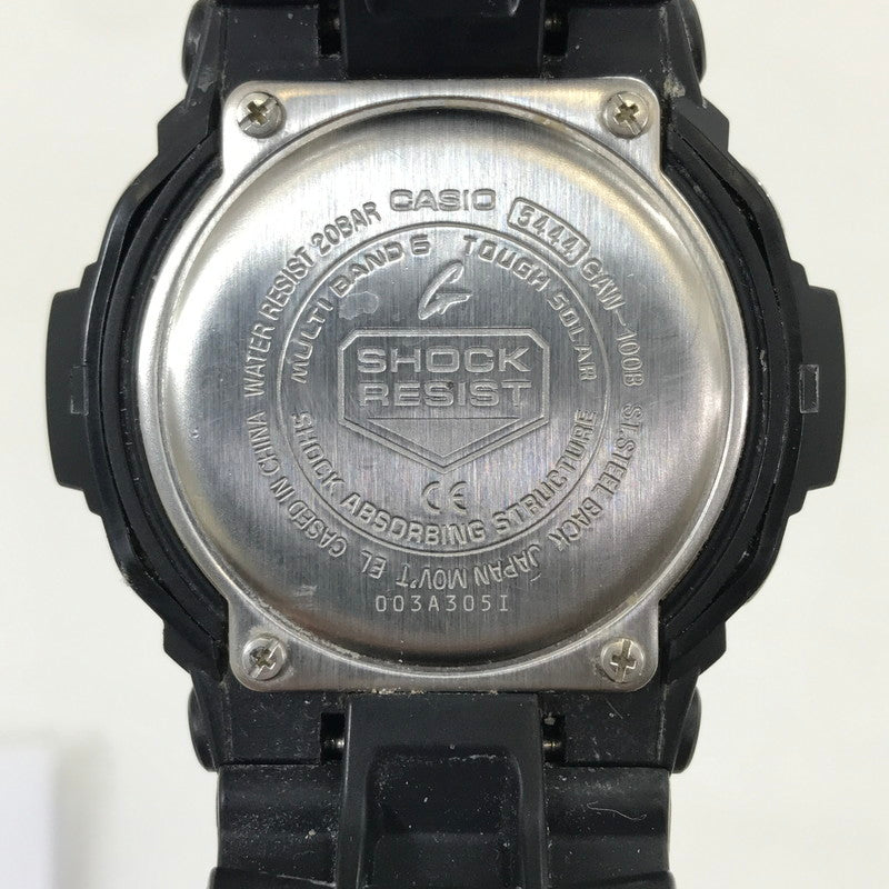 【中古品】【メンズ】 G-SHOCK ジーショック ANALOG-DIGITAL GAW-100B-1A2JF アナログデジタル タフソーラー 腕時計 196-250112-hi-35-tag カラー：ブラック/ブルー 万代Net店