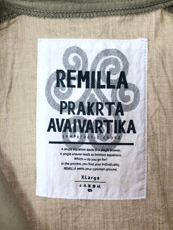 【中古品】【メンズ】 REMILLA レミーナ RAYON BLEND S/S SHIRT レーヨン混半袖シャツ トップス 140-260509-rt-06-tag サイズ：XL カラー：グリーン 万代Net店