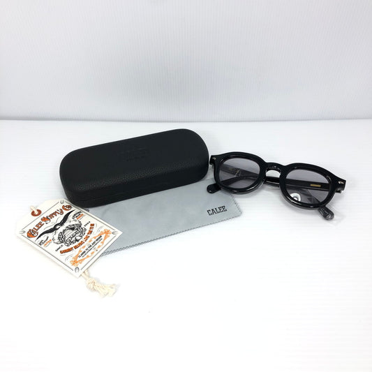 【中古美品】【メンズ】 CALEE キャリー B/W TYPE GLASSES CL-24AW003G グラシーズ メガネ 度なし 鯖江製 アイウェア アクセサリー 203-250115-hi-12-tag サイズ：なし カラー：ブラック 万代Net店