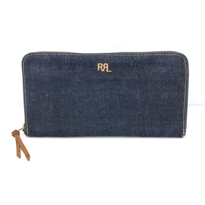 【中古美品】【メンズ】 RRL ダブルアールエル INDIGO DENIM TRAVEL WALLET MARRSLG0G220003410 インディゴデニム トラベル ウォレット ジップウォレット 長財布 200-250115-hi-18-tag カラー：インディゴ 万代Net店