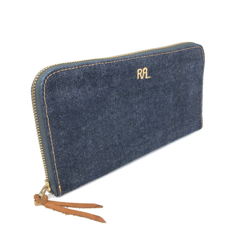 【中古美品】【メンズ】 RRL ダブルアールエル INDIGO DENIM TRAVEL WALLET MARRSLG0G220003410 インディゴデニム トラベル ウォレット ジップウォレット 長財布 200-250115-hi-18-tag カラー：インディゴ 万代Net店