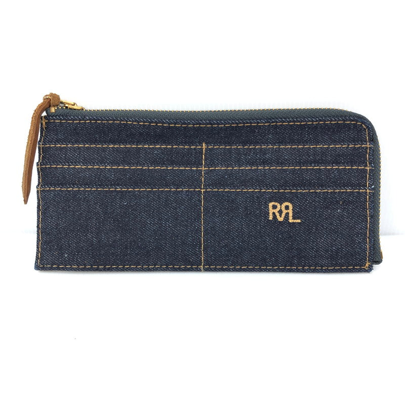 【中古美品】【メンズ】 RRL ダブルアールエル INDIGO DENIM TRAVEL WALLET MARRSLG0G220003410 インディゴデニム トラベル ウォレット ジップウォレット 長財布 200-250115-hi-18-tag カラー：インディゴ 万代Net店