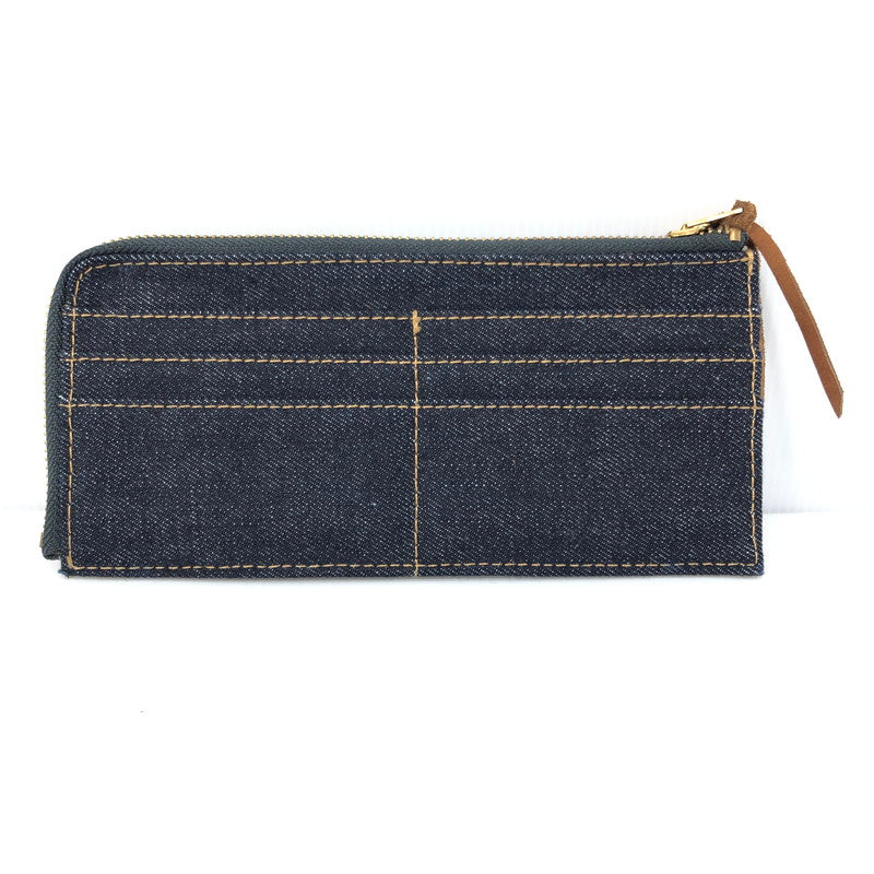 【中古美品】【メンズ】 RRL ダブルアールエル INDIGO DENIM TRAVEL WALLET MARRSLG0G220003410 インディゴデニム トラベル ウォレット ジップウォレット 長財布 200-250115-hi-18-tag カラー：インディゴ 万代Net店