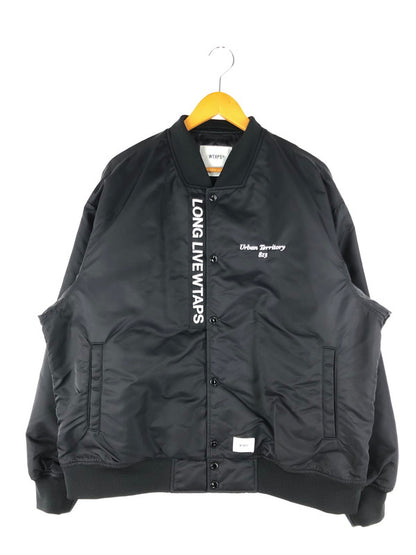 【中古品】【メンズ】 WTAPS ダブルタップス 22AW TEAM JACKET 222TQDT-JKM01 チームジャケット アウター 142-250111-mo-09-tag サイズ：3 カラー：ブラック 万代Net店