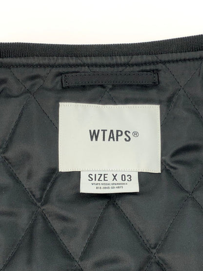 【中古品】【メンズ】 WTAPS ダブルタップス 22AW TEAM JACKET 222TQDT-JKM01 チームジャケット アウター 142-250111-mo-09-tag サイズ：3 カラー：ブラック 万代Net店