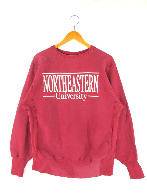 【現状渡し品】【メンズ】 Champion チャンピオン REVERSE WEAVE NORTHEASTERN UNIVERSITY SWEAT リバースウィーブ スウェット トップス トレーナー 146-250111-mo-05-tag サイズ：L カラー：レッド 万代Net店