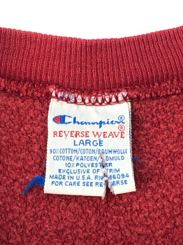 【現状渡し品】【メンズ】 Champion チャンピオン REVERSE WEAVE NORTHEASTERN UNIVERSITY SWEAT リバースウィーブ スウェット トップス トレーナー 146-250111-mo-05-tag サイズ：L カラー：レッド 万代Net店