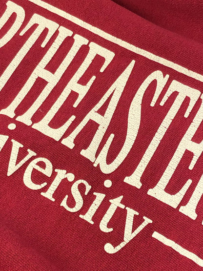 【現状渡し品】【メンズ】 Champion チャンピオン REVERSE WEAVE NORTHEASTERN UNIVERSITY SWEAT リバースウィーブ スウェット トップス トレーナー 146-250111-mo-05-tag サイズ：L カラー：レッド 万代Net店