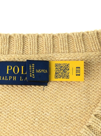 【中古品】【メンズ】 POLO RALPH LAUREN ポロ・ラルフローレン POLO BEAR SWETER 211872738001 ポロ ベア セーター トップス 170-250111-mo-04-tag サイズ：M カラー：ベージュ 万代Net店