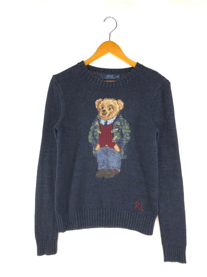 【中古品】【レディース】 POLO RALPH LAUREN ポロ・ラルフローレン POLO BEAR SWEATER ポロベア セーター トップス 147-250111-mo-03-tag サイズ：M カラー：ネイビー 万代Net店