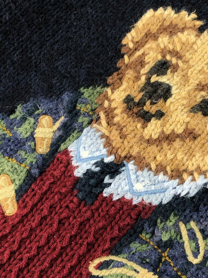 【中古品】【レディース】 POLO RALPH LAUREN ポロ・ラルフローレン POLO BEAR SWEATER ポロベア セーター トップス 147-250111-mo-03-tag サイズ：M カラー：ネイビー 万代Net店