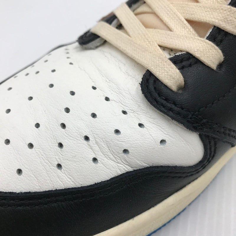【中古品】【メンズ】 NIKE ナイキ × TRAVIS SCOTT トラヴィススコット × FRAGMENT フラグメント コラボ AIR JORDAN 1 LOW OG SP DM7866-140 エアジョーダン1 ロー OG SP スニーカー 靴 160-250118-hi-02-tag サイズ：28.5cm US 10.5 カラー：SAIL/MILITARY BLUE 万代Net店
