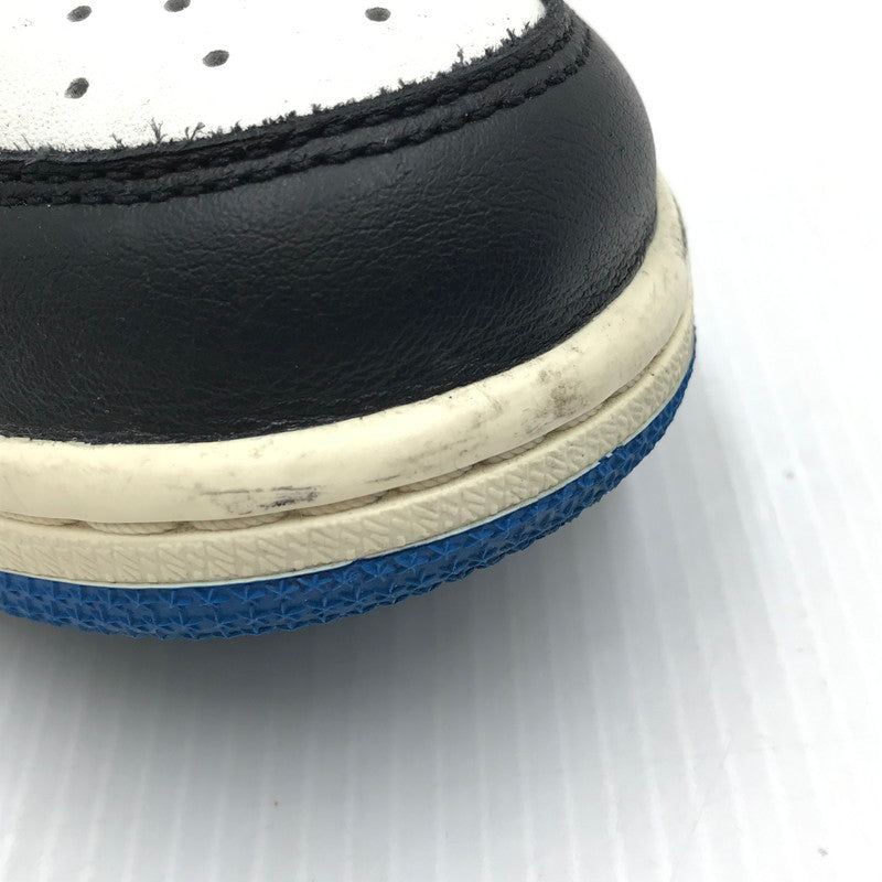 【中古品】【メンズ】 NIKE ナイキ × TRAVIS SCOTT トラヴィススコット × FRAGMENT フラグメント コラボ AIR JORDAN 1 LOW OG SP DM7866-140 エアジョーダン1 ロー OG SP スニーカー 靴 160-250118-hi-02-tag サイズ：28.5cm US 10.5 カラー：SAIL/MILITARY BLUE 万代Net店