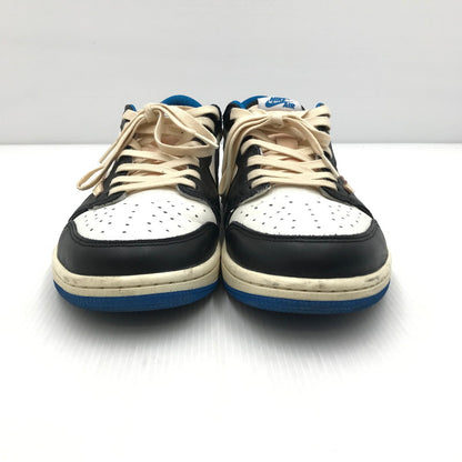 【中古品】【メンズ】 NIKE ナイキ × TRAVIS SCOTT トラヴィススコット × FRAGMENT フラグメント コラボ AIR JORDAN 1 LOW OG SP DM7866-140 エアジョーダン1 ロー OG SP スニーカー 靴 160-250118-hi-02-tag サイズ：28.5cm US 10.5 カラー：SAIL/MILITARY BLUE 万代Net店