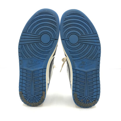【中古品】【メンズ】 NIKE ナイキ × TRAVIS SCOTT トラヴィススコット × FRAGMENT フラグメント コラボ AIR JORDAN 1 LOW OG SP DM7866-140 エアジョーダン1 ロー OG SP スニーカー 靴 160-250118-hi-02-tag サイズ：28.5cm US 10.5 カラー：SAIL/MILITARY BLUE 万代Net店