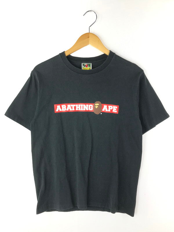 【中古品】【メンズ】 A BATHING APE アベイシングエイプ 00's LOGO PRINT S/S TEE 00年代 ロゴプリント ショートスリーブTシャツ 半袖Tシャツ 142-250115-hi-33-tag サイズ：M カラー：ブラック 万代Net店