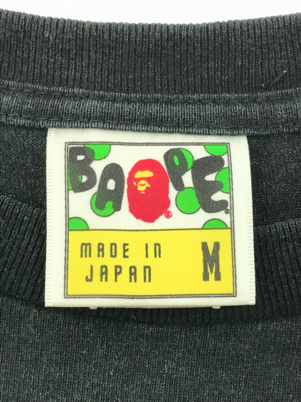 【中古品】【メンズ】 A BATHING APE アベイシングエイプ 00's LOGO PRINT S/S TEE 00年代 ロゴプリント ショートスリーブTシャツ 半袖Tシャツ 142-250115-hi-33-tag サイズ：M カラー：ブラック 万代Net店