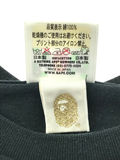 【中古品】【メンズ】 A BATHING APE アベイシングエイプ 00's LOGO PRINT S/S TEE 00年代 ロゴプリント ショートスリーブTシャツ 半袖Tシャツ 142-250115-hi-33-tag サイズ：M カラー：ブラック 万代Net店