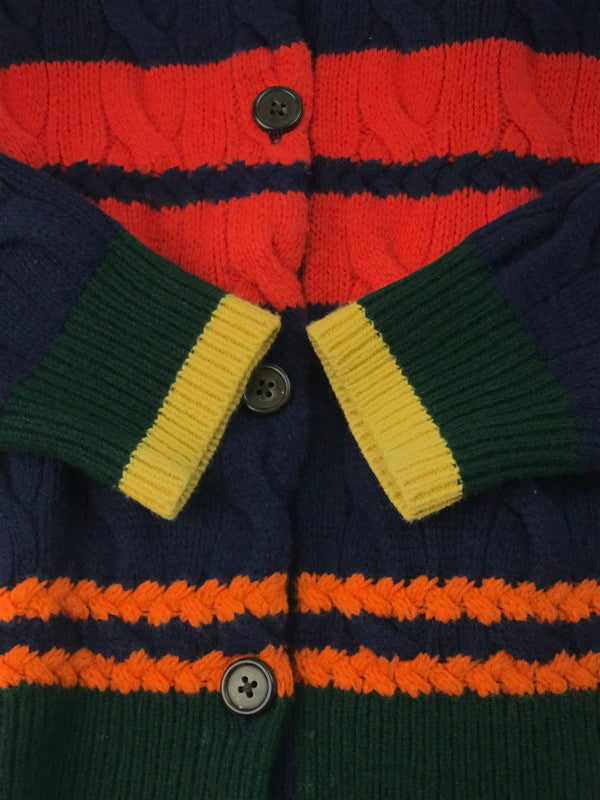 【中古品】【メンズ】 POLO RALPH LAUREN ポロ・ラルフローレン WOOL CASHMERE MULTI CARDIGAN ウール カシミヤ マルチカーディガン ニット トップス 146-250128-yk-11-tag サイズ：Ｍ カラー：マルチカラー 万代Net店