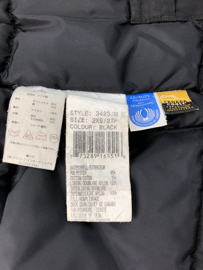 【現状渡し品】【レディース】 CANADA GOOSE カナダグース VANCOUVER JACKET 3423JM バンクーバージャケット アウター 168-250119-mo-10-tag サイズ：2XS カラー：ブラック 万代Net店