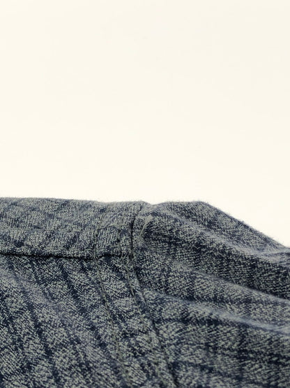 【現状渡し品】【メンズ】 OLD CROW オールドクロー L/S CHECK SHIRTS OOC-21-SS-11 チェックシャツ 長袖シャツ 145-260518-na-19-tagh サイズ：M カラー：ブルー/グレー系 万代Net店