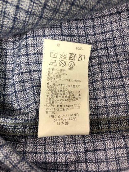 【現状渡し品】【メンズ】 OLD CROW オールドクロー L/S CHECK SHIRTS OOC-21-SS-11 チェックシャツ 長袖シャツ 145-260518-na-19-tagh サイズ：M カラー：ブルー/グレー系 万代Net店