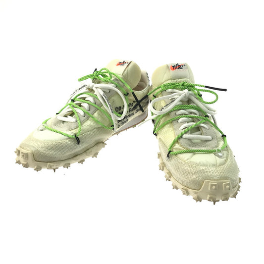 【中古品】【レディース】 NIKE ナイキ CD8180-100 ×OFF-WHITE オフホワイト WOMEN'S WAFFLE RACER "WHITE" ウィメンズワッフル レーサー ホワイト スニーカー 靴 160-250120-ki-11-tag サイズ：27.5cm US10.5 カラー：WHITE/ELECTRIC GREEN-BLACK 万代Net店