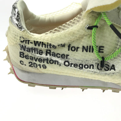【中古品】【レディース】 NIKE ナイキ CD8180-100 ×OFF-WHITE オフホワイト WOMEN'S WAFFLE RACER "WHITE" ウィメンズワッフル レーサー ホワイト スニーカー 靴 160-250120-ki-11-tag サイズ：27.5cm US10.5 カラー：WHITE/ELECTRIC GREEN-BLACK 万代Net店