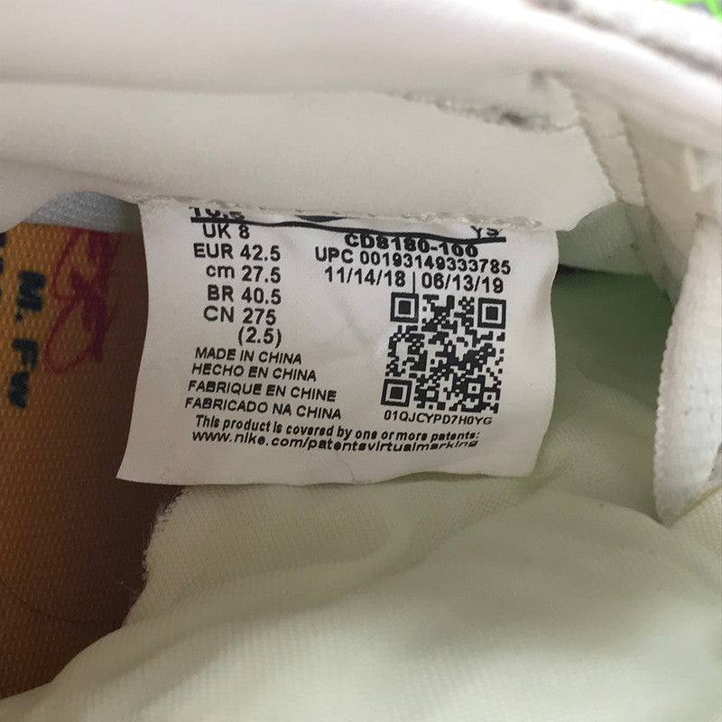 【中古品】【レディース】 NIKE ナイキ CD8180-100 ×OFF-WHITE オフホワイト WOMEN'S WAFFLE RACER "WHITE" ウィメンズワッフル レーサー ホワイト スニーカー 靴 160-250120-ki-11-tag サイズ：27.5cm US10.5 カラー：WHITE/ELECTRIC GREEN-BLACK 万代Net店