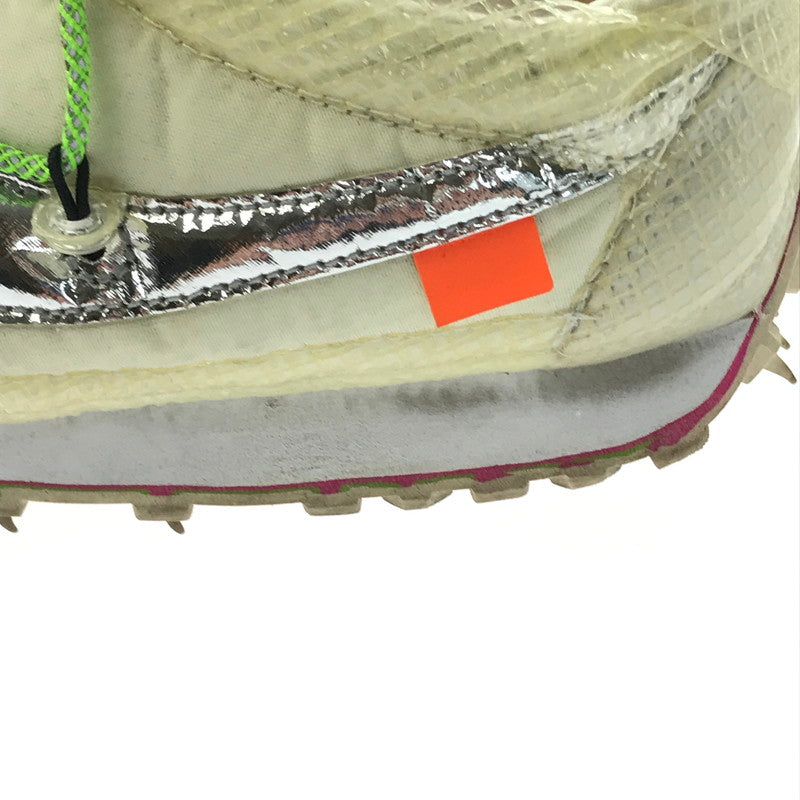 【中古品】【レディース】 NIKE ナイキ CD8180-100 ×OFF-WHITE オフホワイト WOMEN'S WAFFLE RACER "WHITE" ウィメンズワッフル レーサー ホワイト スニーカー 靴 160-250120-ki-11-tag サイズ：27.5cm US10.5 カラー：WHITE/ELECTRIC GREEN-BLACK 万代Net店