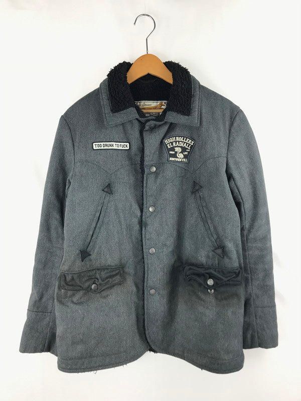 【現状渡し品】【メンズ】 schott ショット 裏地ボア FLIGHT JACKET 3192006 フライトジャケット アウター 145-250123-ki-10-tag サイズ：S カラー：グレー 万代Net店