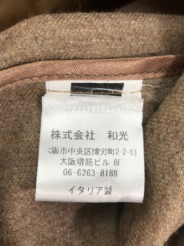 【中古品】【メンズ】 COSTUMEIN コストメイン 2WAY OPEN COLLAR WOOL JACKET ライナー付き オープンカラーウールジャケット アウター 141-250116-mo-01-tag サイズ：50 カラー：モカ/ブラウン 万代Net店