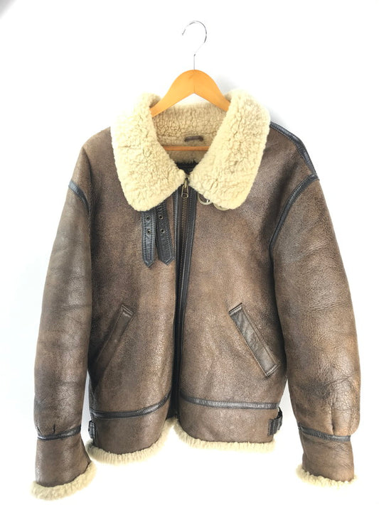 【中古品】【メンズ】  WIND ARMOR ウインドアーマー TYPE  B-3 FLIGHT JACKET 23M5658 ムートン フライトジャケット アウター 145-250116-mo-04-tag サイズ：LL カラー：ブラウン 万代Net店