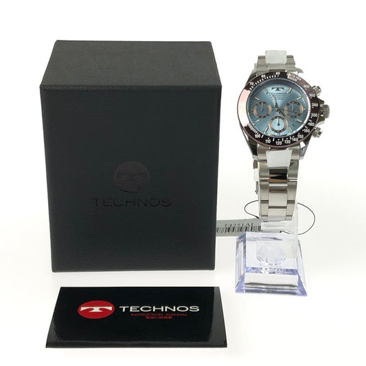 【中古美品】【メンズ】 TECHNOS テクノス WRIST WATCH T4251AI リストウォッチ クロノグラフ アナログ クォーツ 腕時計 199-250119-hi-05-tag カラー：シルバー 万代Net店