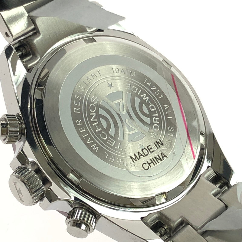 【中古美品】【メンズ】 TECHNOS テクノス WRIST WATCH T4251AI リストウォッチ クロノグラフ アナログ クォーツ 腕時計 199-250119-hi-05-tag カラー：シルバー 万代Net店