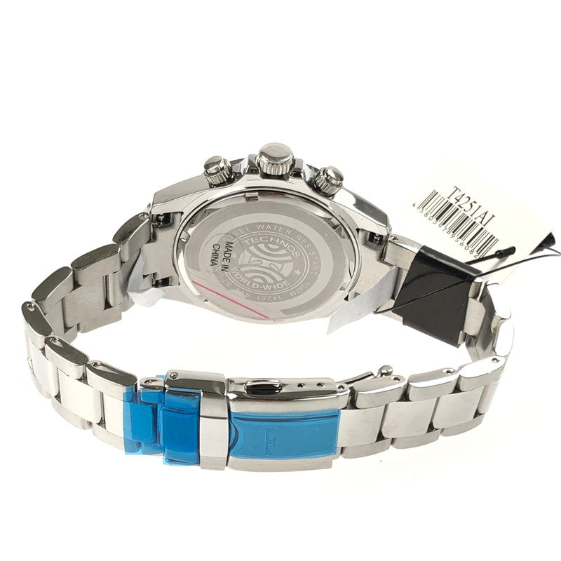 【中古美品】【メンズ】 TECHNOS テクノス WRIST WATCH T4251AI リストウォッチ クロノグラフ アナログ クォーツ 腕時計 199-250119-hi-05-tag カラー：シルバー 万代Net店