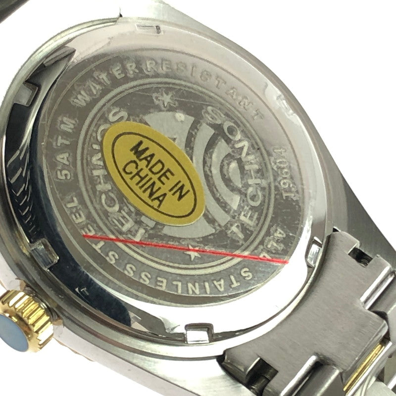 【中古美品】【メンズ】 TECHNOS テクノス WRIST WATCH T9604TC リストウォッチ デイト コンビ クォーツ 腕時計 197-250119-hi-06-tag カラー：シルバー 万代Net店