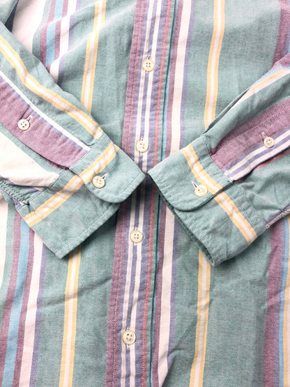 【中古品】【メンズ】 RALPH LAUREN ラルフローレン THE BIG OXFORD BD STRIPE SHIRT ビッグ オックスフォード ボタンダウン ストライプシャツ 長袖シャツ 146-250118-hi-24-tag サイズ：M カラー：マルチカラー 万代Net店