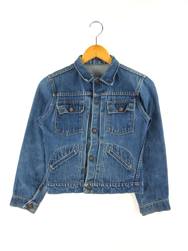 【中古品】【メンズ/レディース】 VINTAGE 60S FRONT PLEATED 4 POCKET DENIM JACKET ヴィンテージ 60年代 スナップボタン フロントプリーツ 4ポケット デニムジャケット アウター 146-250119-mo-19-tag カラー：ブルー 万代Net店