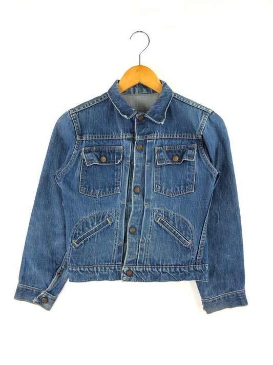【中古品】【メンズ/レディース】 VINTAGE 60S FRONT PLEATED 4 POCKET DENIM JACKET ヴィンテージ 60年代 スナップボタン フロントプリーツ 4ポケット デニムジャケット アウター 146-250119-mo-19-tag カラー：ブルー 万代Net店