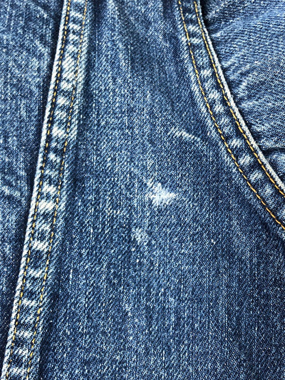 【中古品】【メンズ/レディース】 VINTAGE 60S FRONT PLEATED 4 POCKET DENIM JACKET ヴィンテージ 60年代 スナップボタン フロントプリーツ 4ポケット デニムジャケット アウター 146-250119-mo-19-tag カラー：ブルー 万代Net店