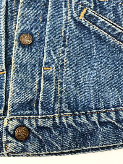 【中古品】【メンズ/レディース】  VINTAGE 60S FRONT PLEATED 4 POCKET DENIM JACKET ヴィンテージ 60年代 スナップボタン フロントプリーツ 4ポケット デニムジャケット アウター 146-250119-mo-19-tag カラー：ブルー 万代Net店