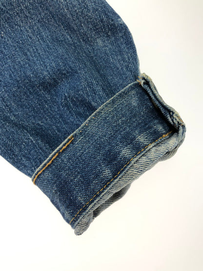 【中古品】【メンズ/レディース】 VINTAGE 60S FRONT PLEATED 4 POCKET DENIM JACKET ヴィンテージ 60年代 スナップボタン フロントプリーツ 4ポケット デニムジャケット アウター 146-250119-mo-19-tag カラー：ブルー 万代Net店