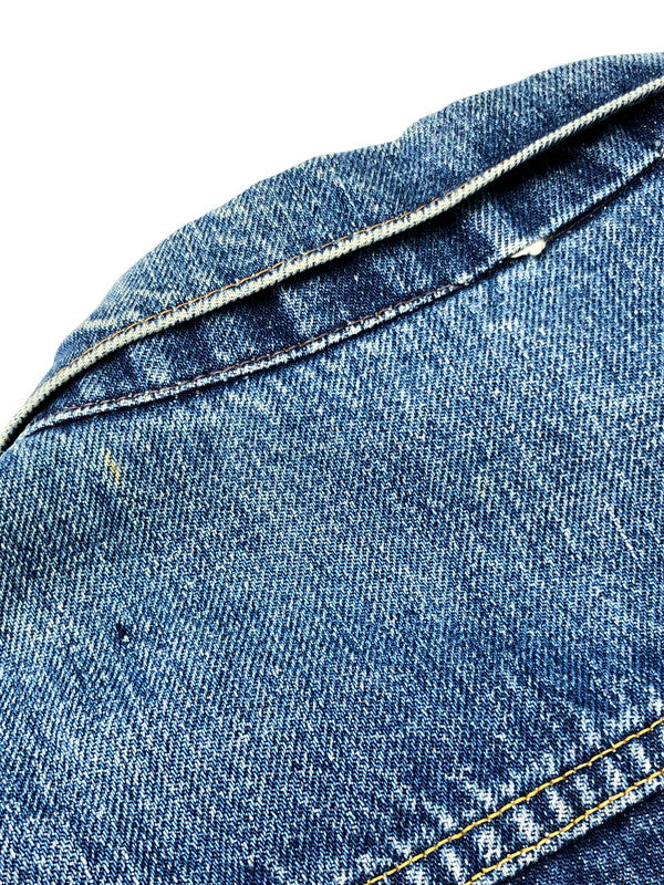 【中古品】【メンズ/レディース】 VINTAGE 60S FRONT PLEATED 4 POCKET DENIM JACKET ヴィンテージ 60年代 スナップボタン フロントプリーツ 4ポケット デニムジャケット アウター 146-250119-mo-19-tag カラー：ブルー 万代Net店