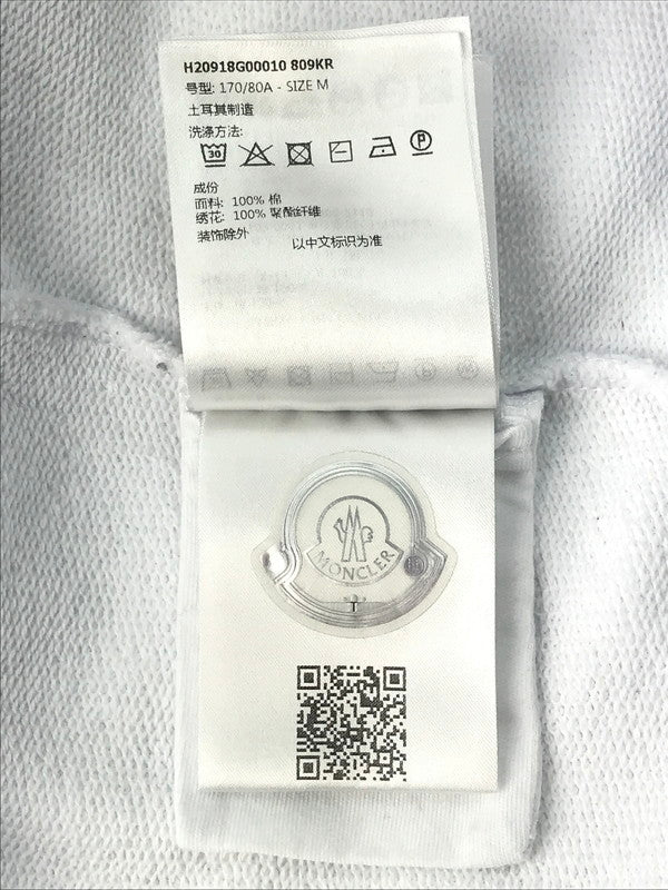 【中古品】【メンズ】 MONCLER モンクレール SWEATSHIRT C-SCOM-21-51105 H20918G00010 スウェットシャツ トップス トレーナー 141-250201-mo-06-tag サイズ：M カラー：ホワイト 万代Net店