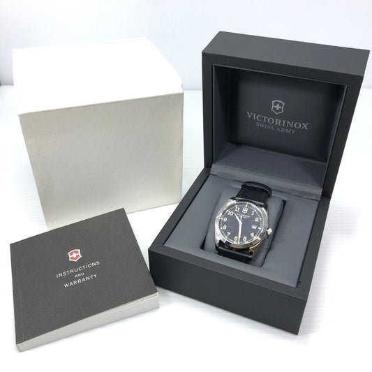 【中古品】【メンズ】 Victorinox ビクトリノックス SWISS ARMY 241584 スイスアーミー デイト クォーツ 腕時計 197-250116-hi-16-tag カラー：ブラック 万代Net店