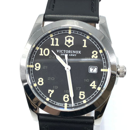 【中古品】【メンズ】 Victorinox ビクトリノックス SWISS ARMY 241584 スイスアーミー デイト クォーツ 腕時計 197-250116-hi-16-tag カラー：ブラック 万代Net店
