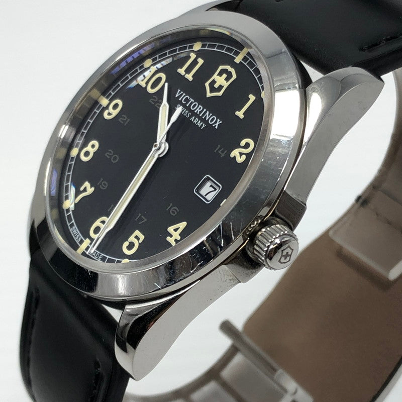 【中古品】【メンズ】 Victorinox ビクトリノックス SWISS ARMY 241584 スイスアーミー デイト クォーツ 腕時計 197-250116-hi-16-tag カラー：ブラック 万代Net店