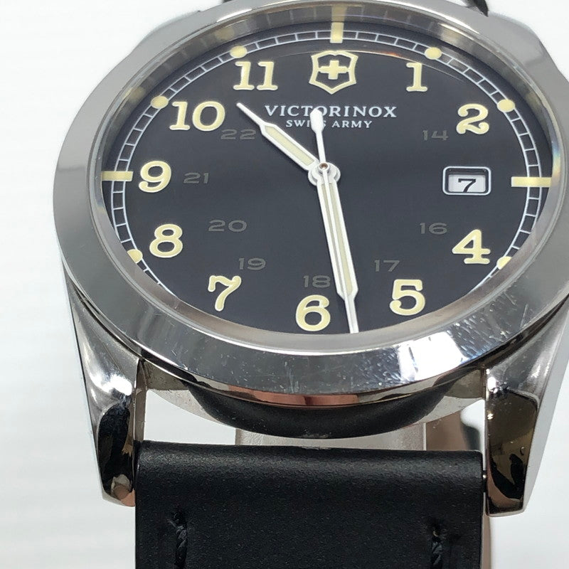 【中古品】【メンズ】 Victorinox ビクトリノックス SWISS ARMY 241584 スイスアーミー デイト クォーツ 腕時計 197-250116-hi-16-tag カラー：ブラック 万代Net店